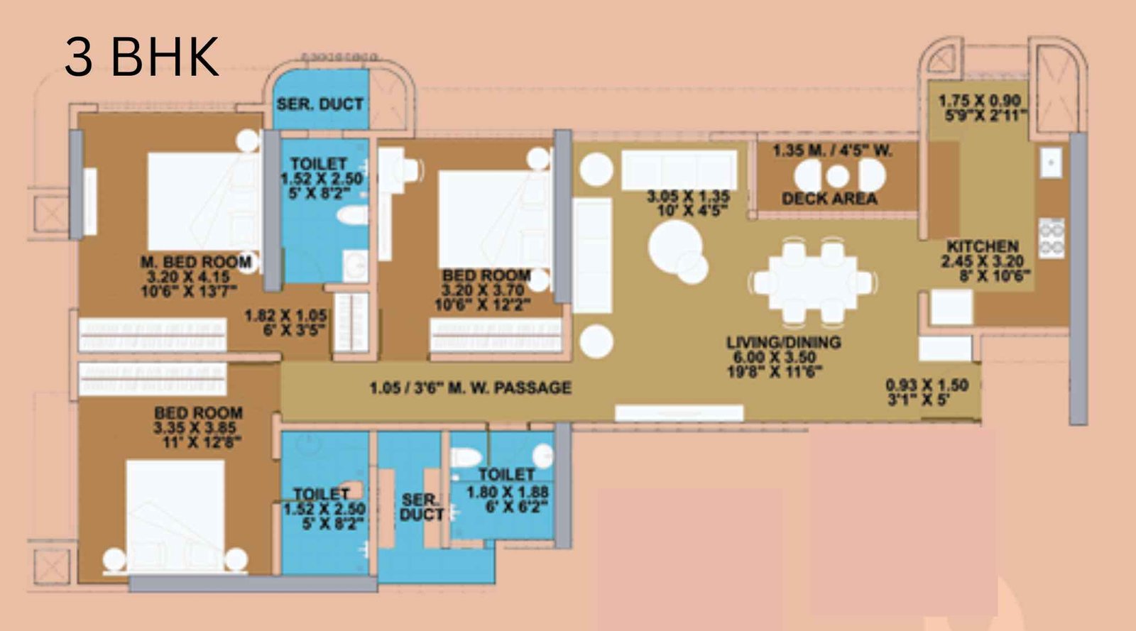Rutu-Samruddhi-Floor-plan-3 BHK